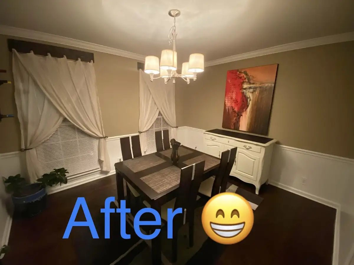 Professional dining room restoration after water damage in Robinson